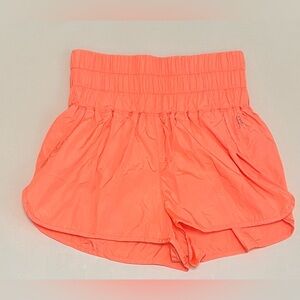 Free People Movement The Way Home Shorts Neon Orange